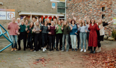 Groepsfoto Basisschool De Kubus in Vathorst Cultuureducatie met kwaliteit basisonderwijs